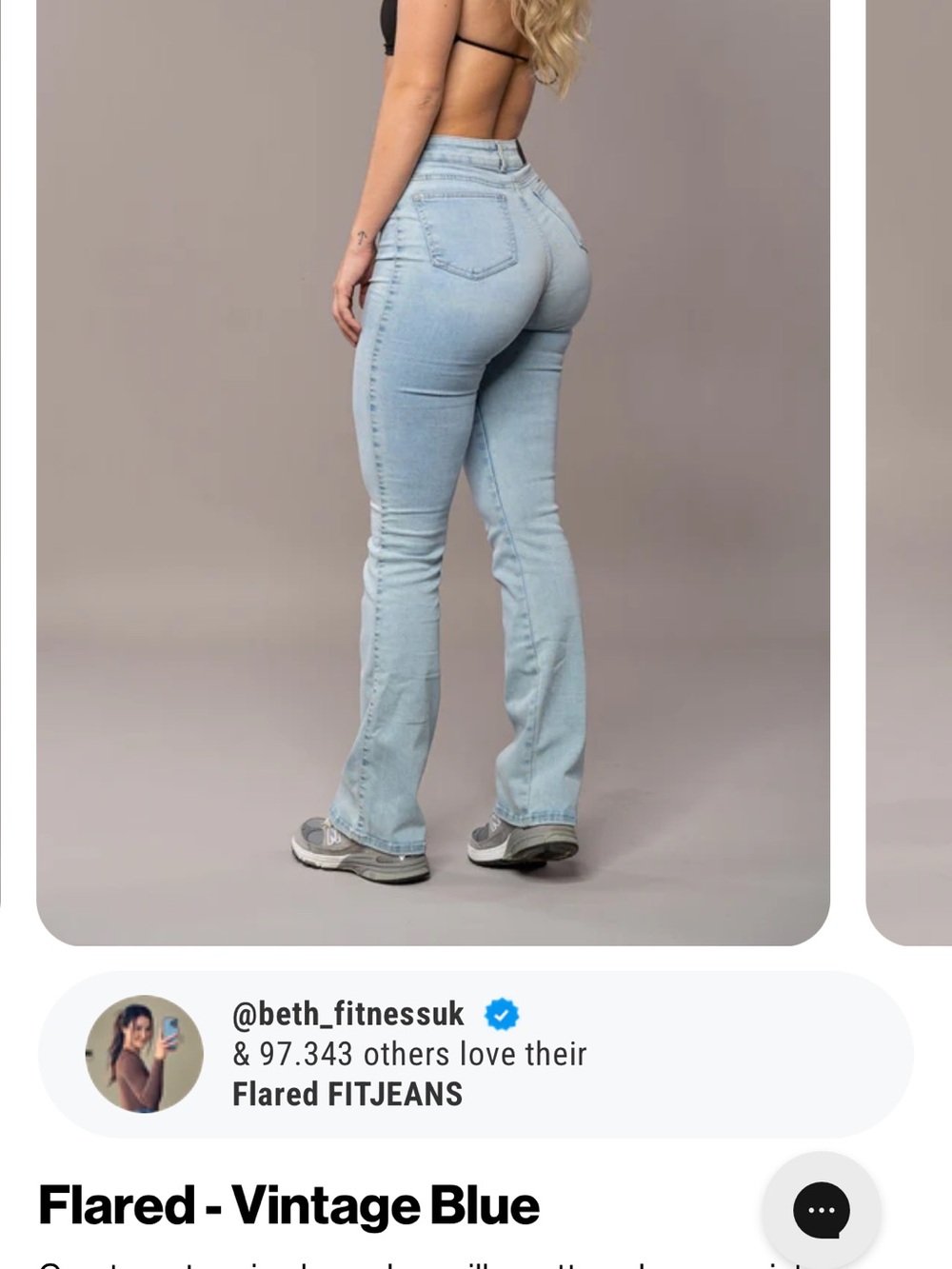 Fitjeans Vintage Blue High-Rise Flared Jeans